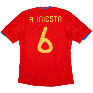 2009-10 Spain Home Shirt A.Iniesta #6 (M)