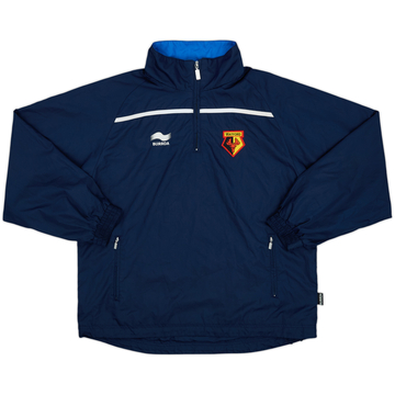 2010-11 Watford Burrda 1/4 Zip Hooded Rain Jacket - 8/10 - (M)