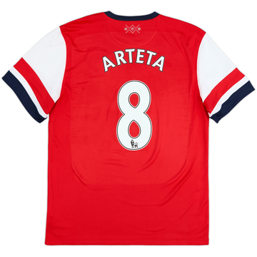 2012-14 Arsenal Home Shirt Arteta #8 - 6/10 - (L)