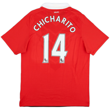 2010-11 Manchester United Home Shirt Chicharito #14 - 10/10 - (L)