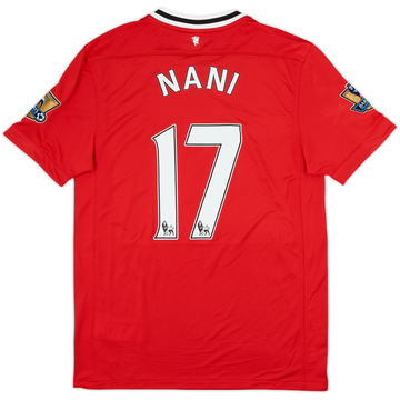 2011-12 Manchester United Home Shirt Nani #17 - 9/10 - (M)