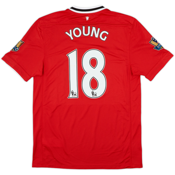 2011-12 Manchester United Home Shirt Young #18 - 8/10 - (M)