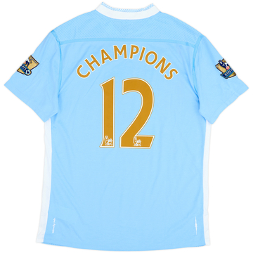 2011-12 Manchester City Home Shirt Champions #12 - 8/10 - (L)