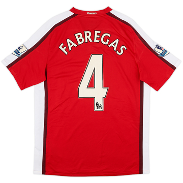 2008-10 Arsenal Camiseta Local Fabregas #4 - 8/10 - (M)