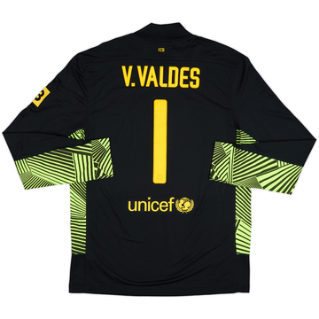 2011-12 Barcelona GK Shirt V.Valdes #1 - 7/10 - (L)