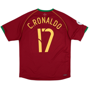 2006-08 Portugal Home Shirt C.Ronaldo #17 - 8/10 - (L)
