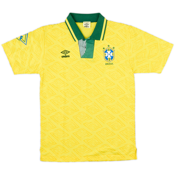 1991-93 Brazil Home Shirt - 9/10 - (M)
