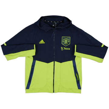 2022-23 Manchester United adidas Hooded Track Top - 8/10 - (L)