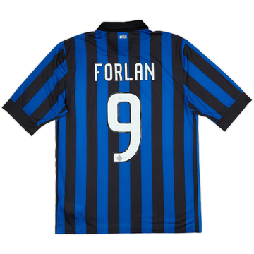 2011-12 Inter Milan Home Shirt Forlan #9 - 5/10 - (M)