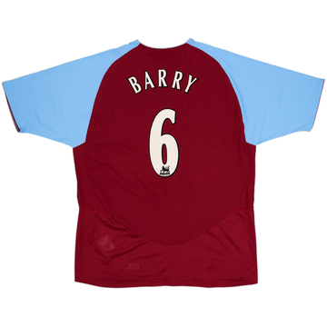 2003-04 Aston Villa Home Shirt Barry #6 - 8/10 - (L)