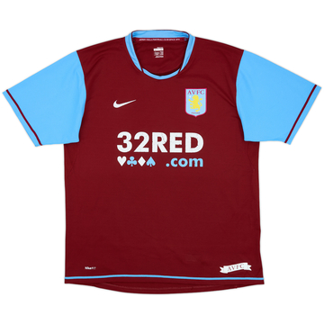 2007-08 Aston Villa Home Shirt - 5/10 - (L)