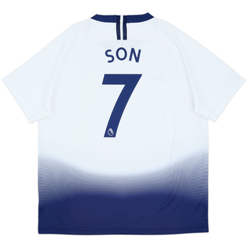 2018-19 Tottenham Home Shirt Son #7 - 8/10 - (XL)
