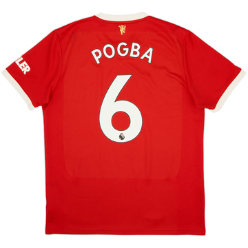 2021-22 Manchester United Home Shirt Pogba #6 - 7/10 - (L)
