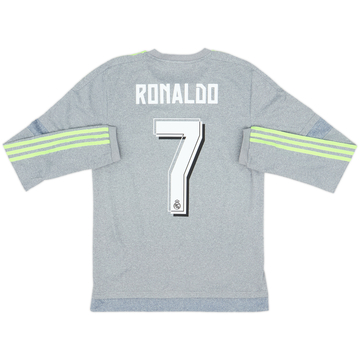 2015-16 Real Madrid Away L/S Shirt Ronaldo #7 - 8/10 - (S)