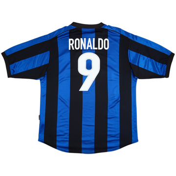 1999-00 Inter Milan Camiseta Local Ronaldo #9 - 9/10 - (XL)