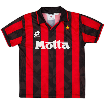 1993-94 AC Milan Home Shirt - 8/10 - (L.Boys)