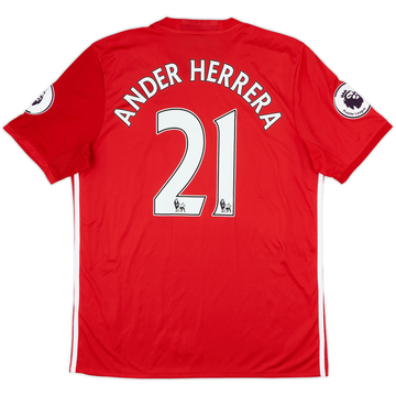 2016-17 Manchester United Home Shirt Ander Herrera #21 - 9/10 - (L)