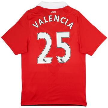 2010-11 Manchester United Home Shirt Valencia #25 - 8/10 - (S)