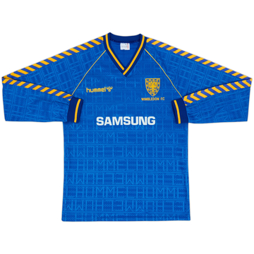 1989-90 Wimbledon Home L/S Shirt - 9/10 - (XL)