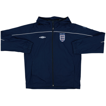 2004-06 England Umbro Hooded Track Jacket - 8/10 - (XL.Boys)