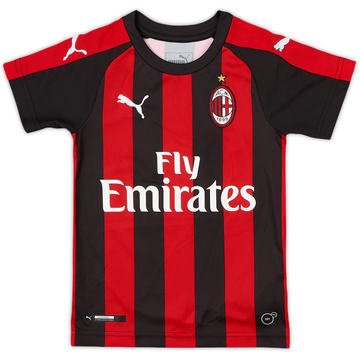 2018-19 AC Milan Home Shirt - 10/10 - (3-4 Years)
