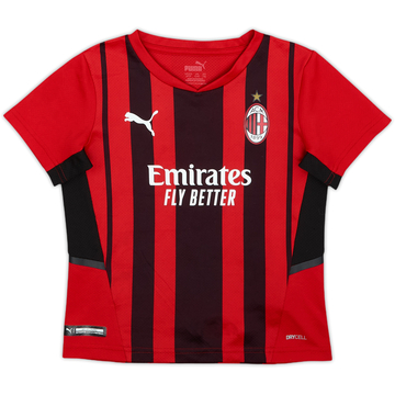 2021-22 AC Milan Home Shirt - 8/10 - (5-6 Years)