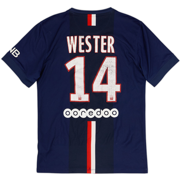 2014-15 Paris Saint-Germain Home Shirt Wester #14 - 4/10 - (S)