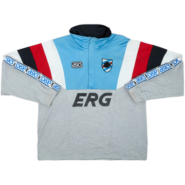 1993-94 Sampdoria Asics 1/4 Zip Track Jacket - 5/10 - (L)