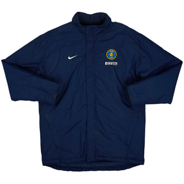 2003-04 Inter Milan Nike Hooded Padded Bench Coat - 8/10 - (M)