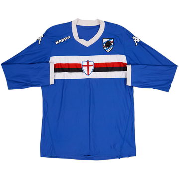 2010-11 Sampdoria Home L/S Shirt - 8/10 - (XL)