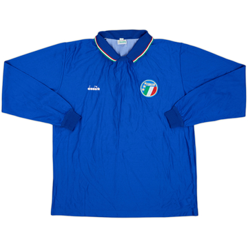 Camiseta de manga larga de local de Italia 1986-91 - 6/10 - (XL)