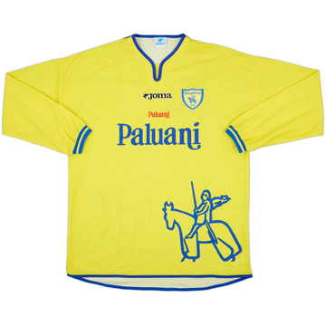 Camiseta L/S de local del Chievo Verona 2001-02 - 7/10 - (L)