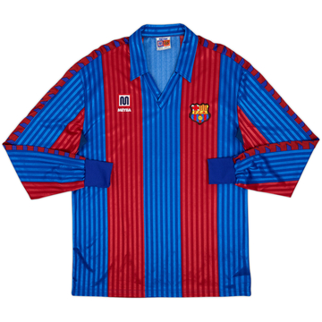 Camiseta de local de manga larga del Barcelona 1984-89 - 9/10 - (L)