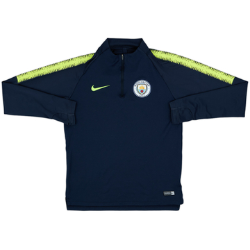 2018-19 Manchester City Nike 1/4 Zip Drill Top - 8/10 - (S)