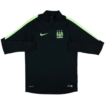 2015-16 Manchester City Nike 1/4 Zip Drill Top - 8/10 - (S)