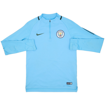 2018-19 Manchester City Nike 1/4 Zip Drill Top - 8/10 - (S)