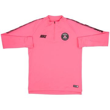 2019-20 Paris Saint-Germain Nike 1/4 Zip Drill Top - 8/10 - (M)