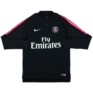 2018-19 Top de entrenamiento Nike con cremallera de 1/4 del Paris Saint-Germain - 8/10 - (M)