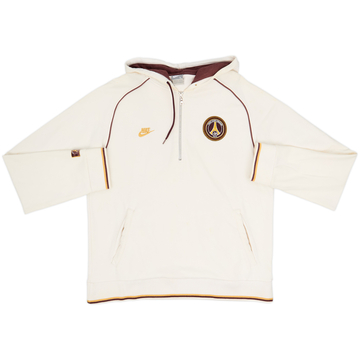 2006-07 Paris Saint-Germain Nike 1/4 Zip Hooded Sweat Top - 7/10 - (L)