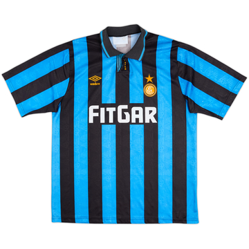 1991-92 Inter Milan Home Shirt - 8/10 - (XL)