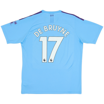 2019-20 Manchester City Home Shirt De Bruyne #17 - 10/10 - (L)