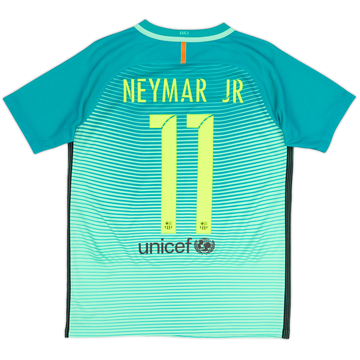 2016-17 Barcelona Third Shirt Neymar Jr #11 - 7/10 - (XL.Boys)