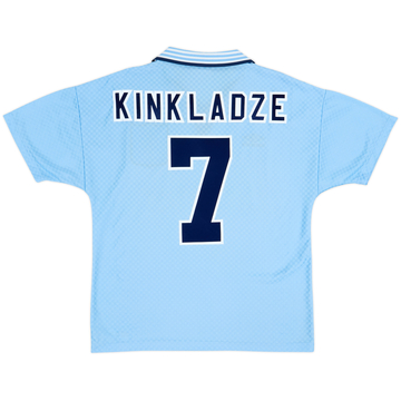 1995-97 Manchester City Home Shirt Kinkladze #7 - 8/10 - (M)