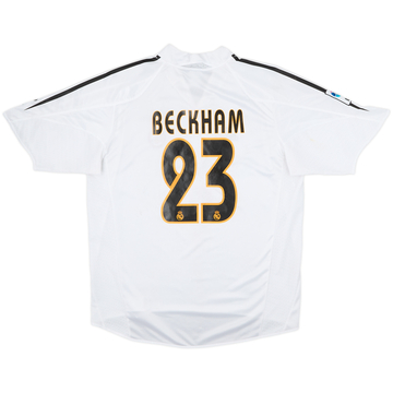 2004-05 Real Madrid Home Shirt Beckham #23 - 5/10 - (L)