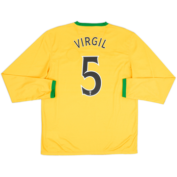 2013-14 Celtic Away L/S Shirt Virgil #5 - 8/10 - (L)