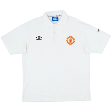 1996-97 Manchester United Umbro Polo Shirt - 9/10 - (L)