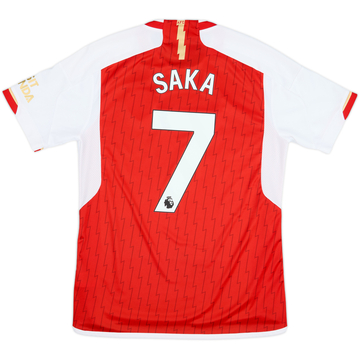2023-24 Arsenal Home Shirt Saka #7 - 9/10 - (L)
