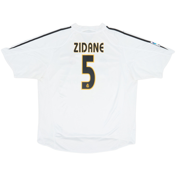 2004-05 Real Madrid Home Shirt Zidane #5 - 8/10 - (XXL)
