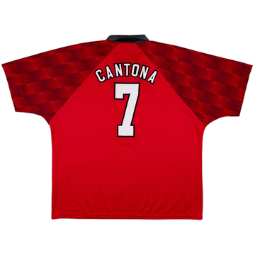 1996-98 Manchester United Home Shirt Cantona #7 - 8/10 - (XXL)