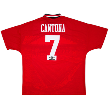 1994-96 Manchester United Home Shirt Cantona #7 - 9/10 - (XXL)